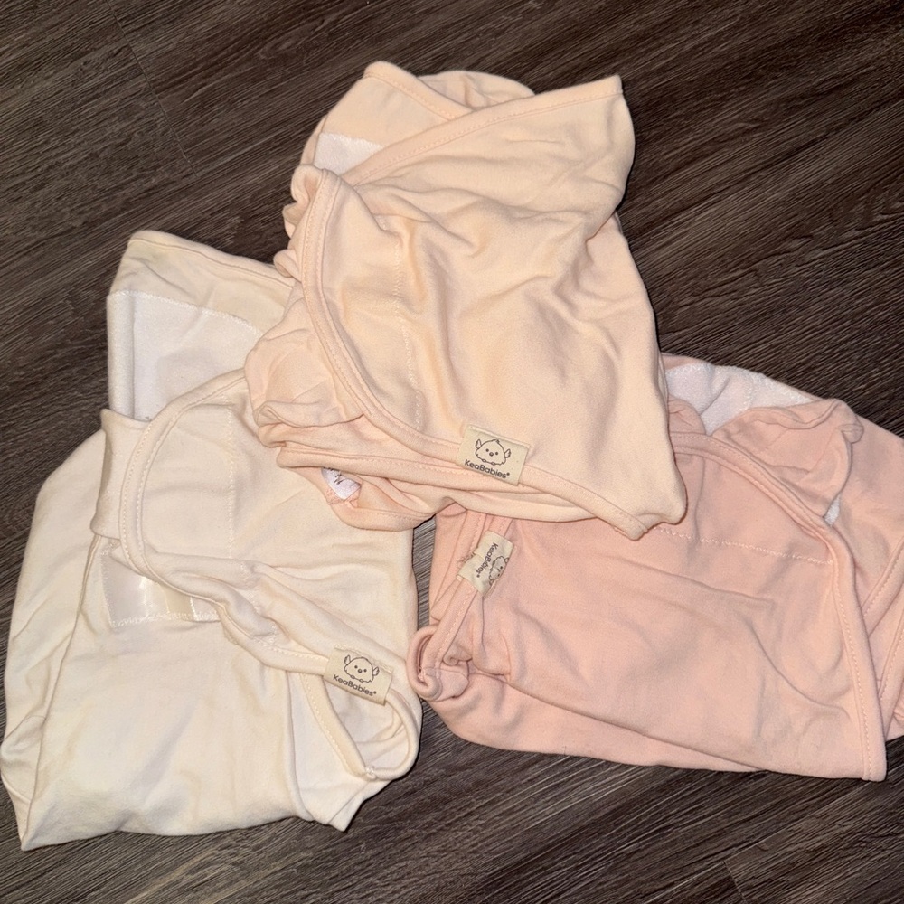 girls velcro swaddles